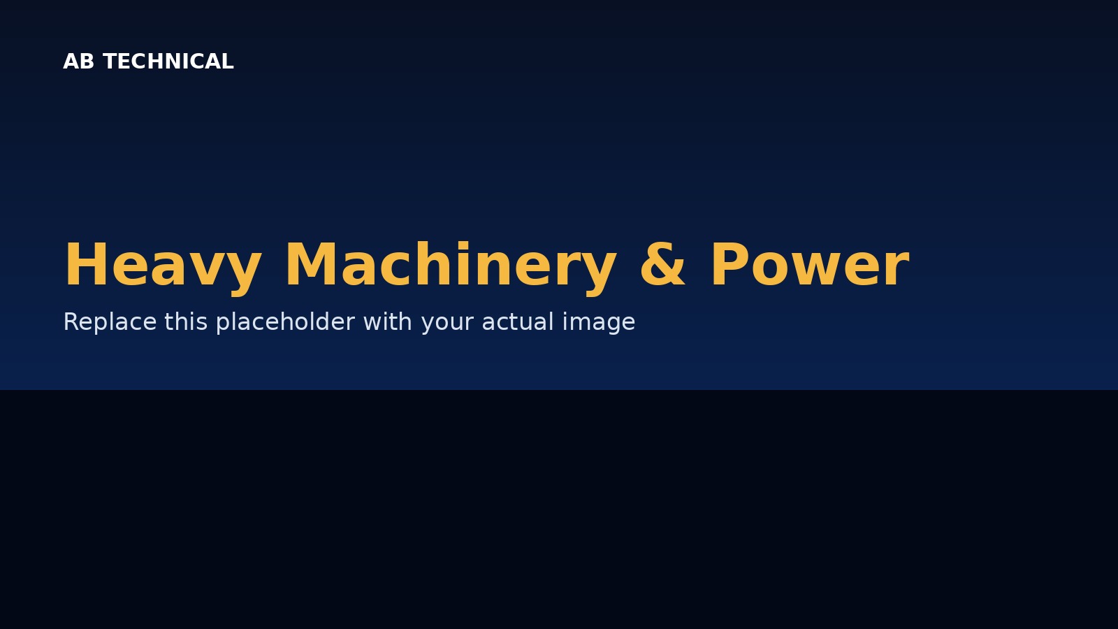 Heavy Machinery & Power